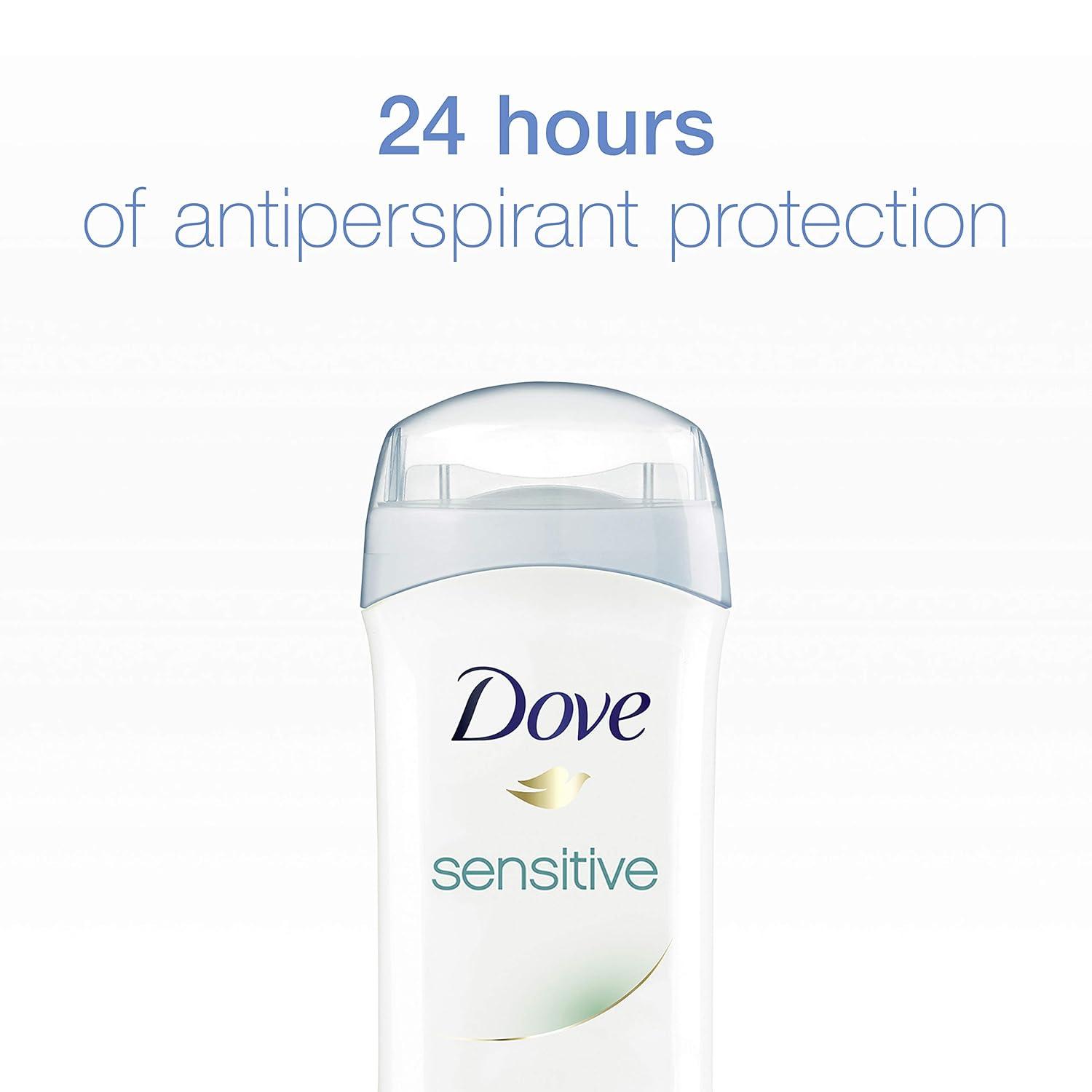 imageDove Invisible Solid Antiperspirant Deodorant Stick for Women 6 Count Sensitive for All Day Underarm Sweat amp Odor Protection 26 ozUnscented