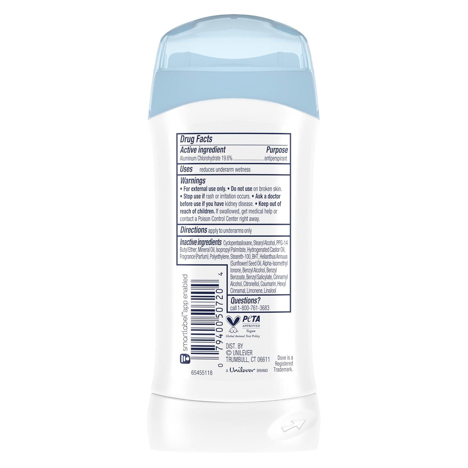 imageDove Powder Invisible Solid AntiPerspirant Deodorant 26 oz Pack of 626 Ounce Pack of 1