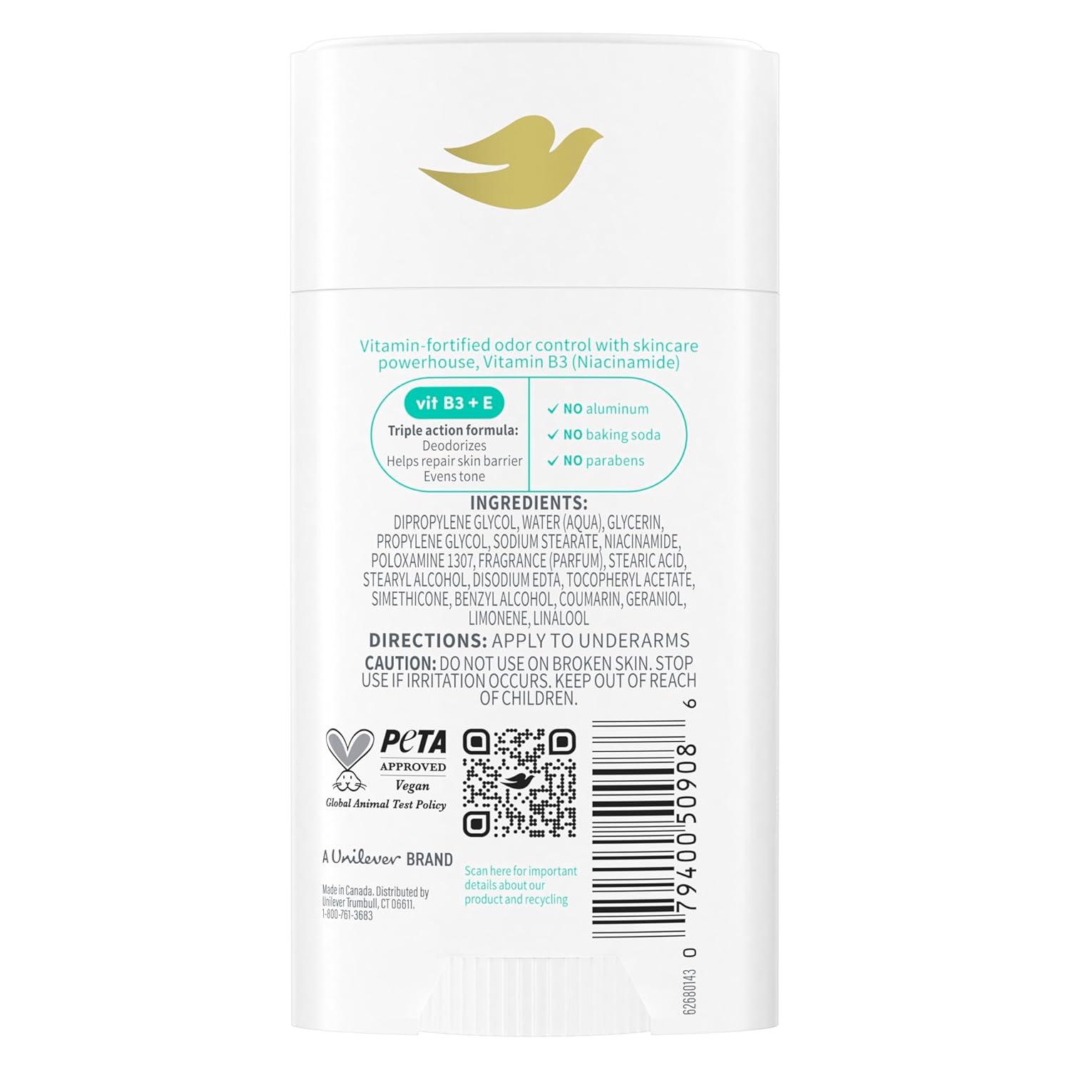 imageDove VitaminCare Aluminum Free Deodorant Stick for 72H Odor Protection Peaches amp Shea Butter Breathable Deodorant for Women 26 ozCoconut water Aloe