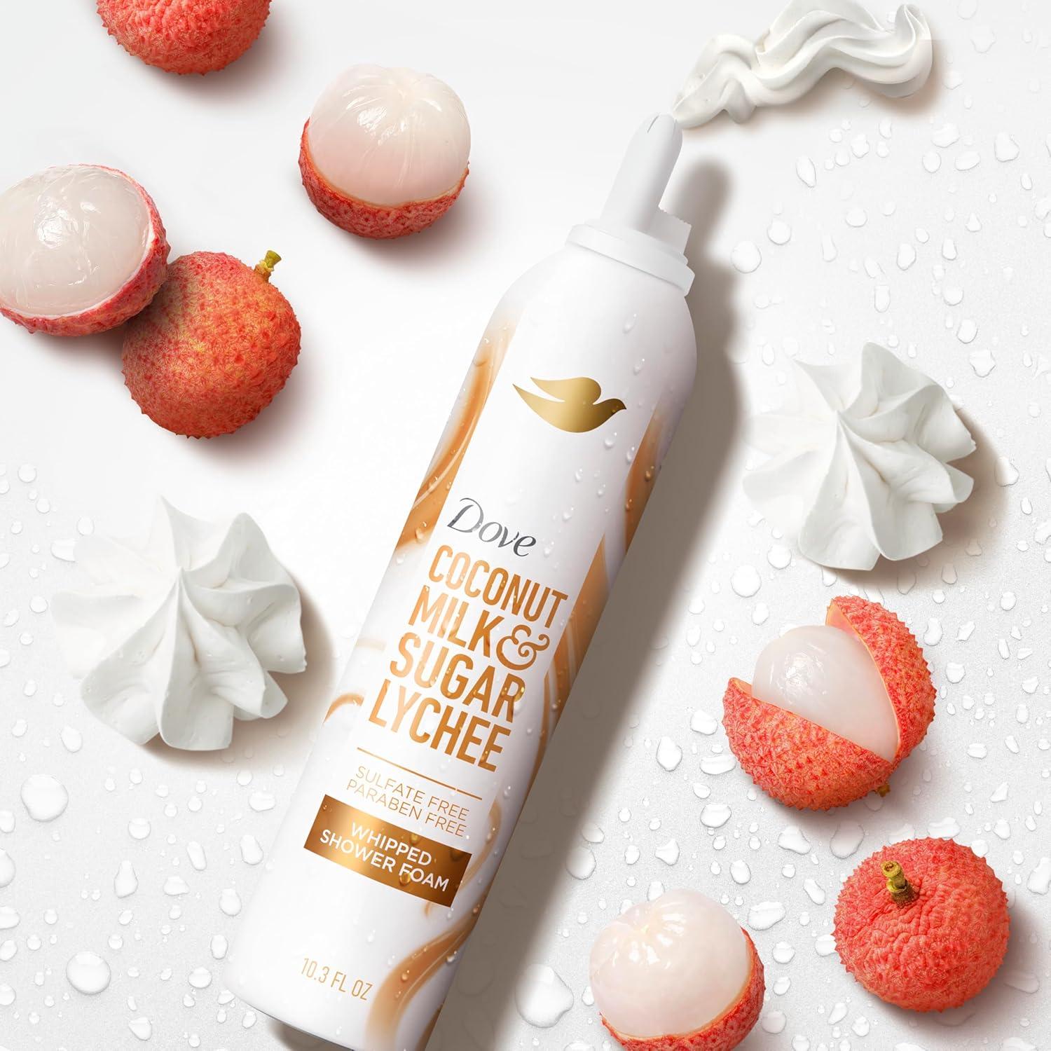imageDove Whipped Shower Foam Coconut amp Lychee For Women for Hydrated amp Soft Skin 103 OZ