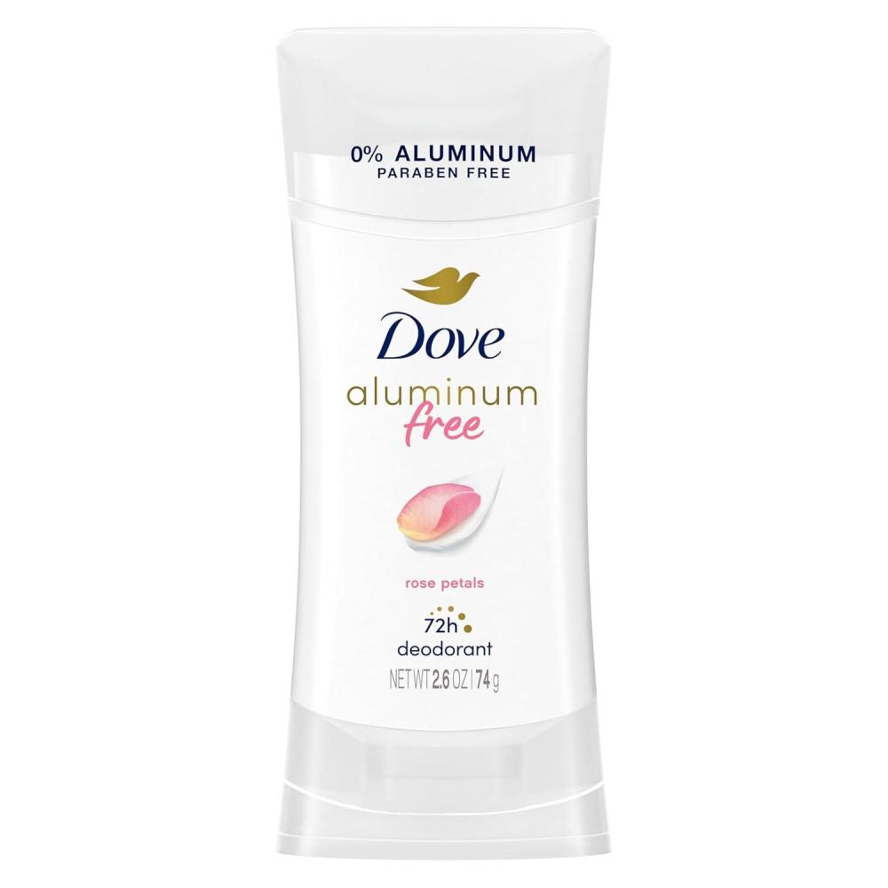 imageDove Aluminum Free Deodorant for Women 3 Count Shea Butter 72 hour odor protection 26 ozRose Petals