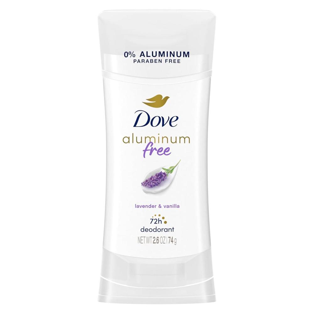 imageDove Aluminum Free Deodorant for Women 3 Count Shea Butter 72 hour odor protection 26 ozVanilla and Lavender