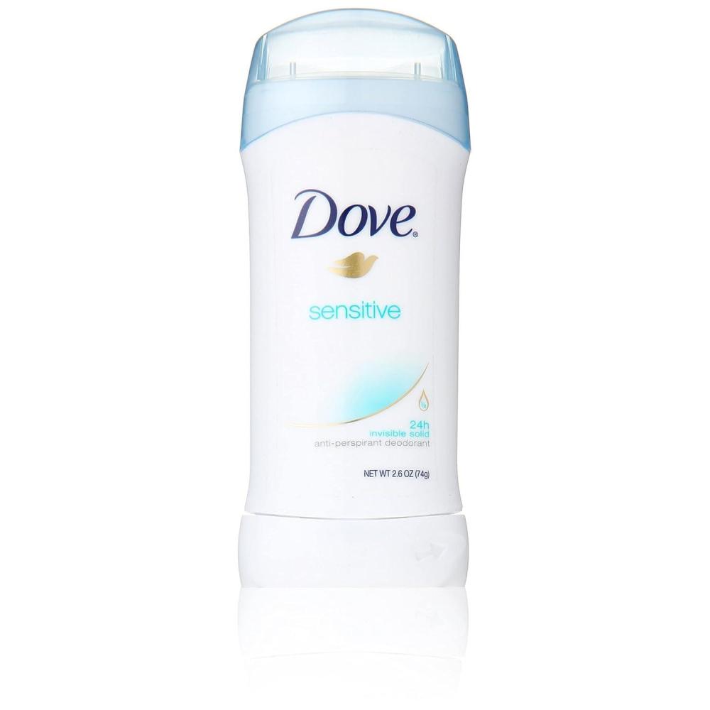 imageDove Invisible Solid Antiperspirant Deodorant Stick for Women 6 Count Sensitive for All Day Underarm Sweat amp Odor Protection 26 ozUnscented
