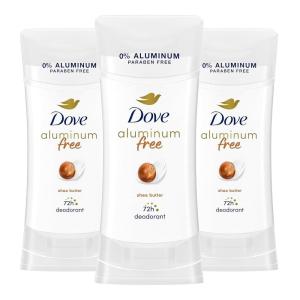 Dove Aluminum Free Deodorant for Women 3 Count Shea Butter 72 hour odor protection 2.6 oz(Shea Butter)