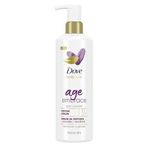 Dove Body Love Body Cleanser Age Embrace 3 Count For Maturing Skin Body Wash with Peptides and Pure Glycerin 17.5 fl oz(Unscented)