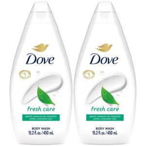 Dove Body Wash 24 Count Refreshing Cucumber and Green Tea Refreshes Skin Cleanser That Effectively Washes Away Bacteria While Nourishing Your 3 oz(Green Tea)