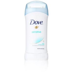 Dove Invisible Solid Antiperspirant Deodorant Stick for Women, 6 Count, Sensitive, for All Day Underarm Sweat & Odor Protection 2.6 oz(Unscented)