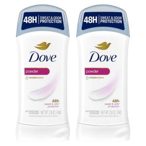Dove Powder Invisible Solid Anti-Perspirant Deodorant 2.6 oz (Pack of 6)(2.6 Ounce (Pack of 2))