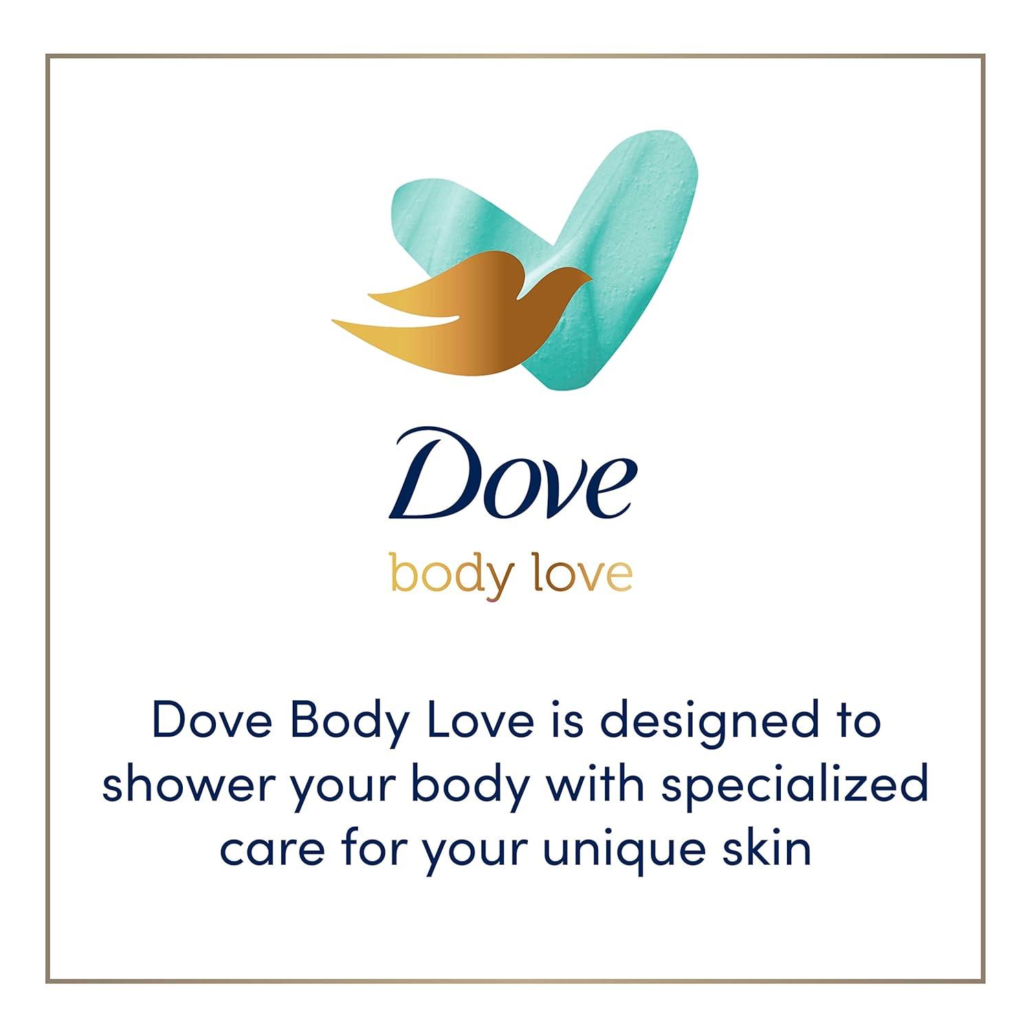 imageDove Body Love Body Polish Exfoliate Away 3 Count for Rough Bumpy Skin Body Scrub with AHAs for Silky Smooth Skin 12 oz