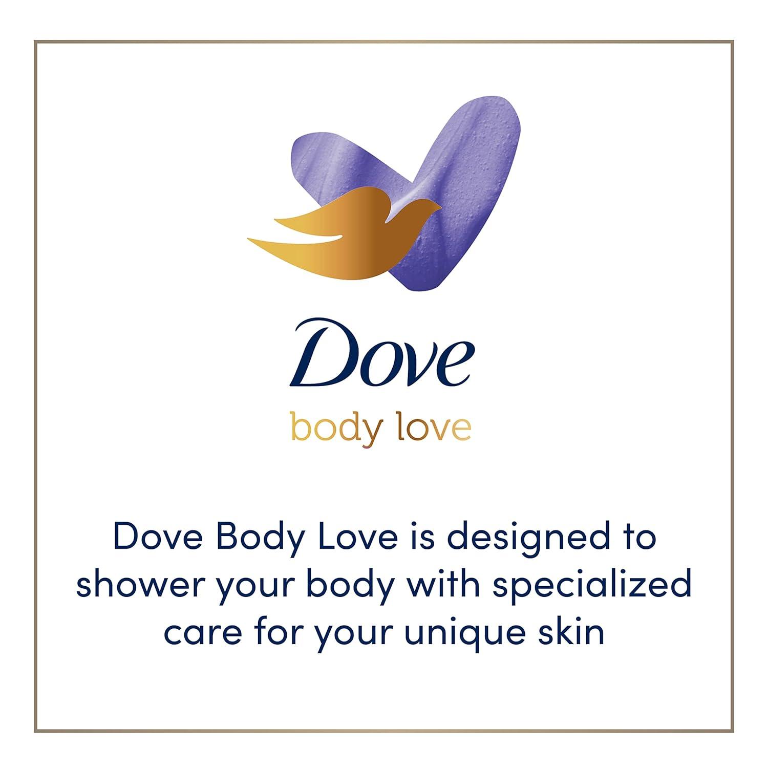 imageDove Body Love Body Polish Night Recovery 3 Count for Dry WornDown Skin Body Scrub with Retinol and Botanical Oils for Silky Smooth Skin 12 oz