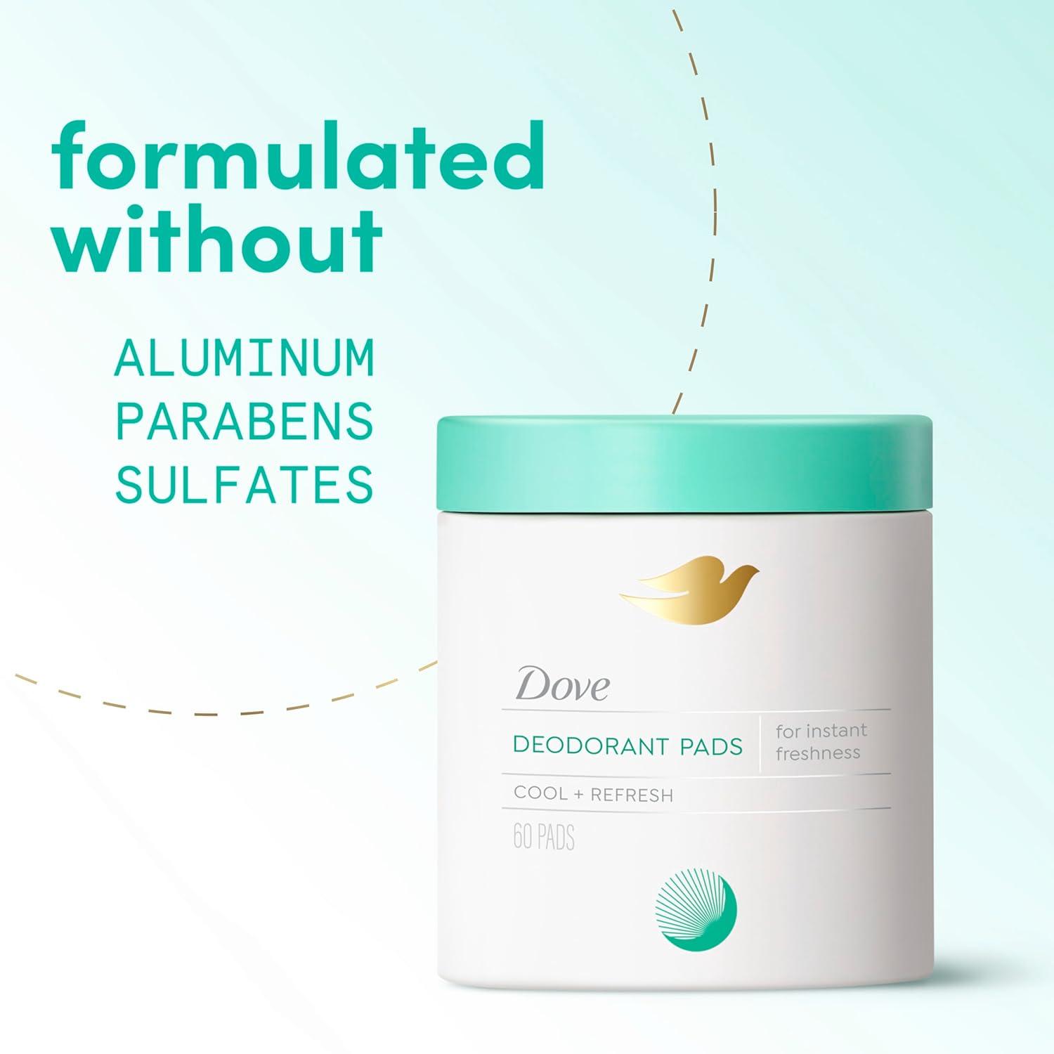 imageDove Deodorant Cleansing Pads For Women Neutralize Odor amp Gently Exfoliate To Refine Skin Texture Fresh Water Lilly Scent60 pads