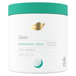 Dove Deodorant Cleansing Pads For Women Neutralize Odor & Gently Exfoliate To Refine Skin Texture, Fresh Water Lilly Scent,60 pads