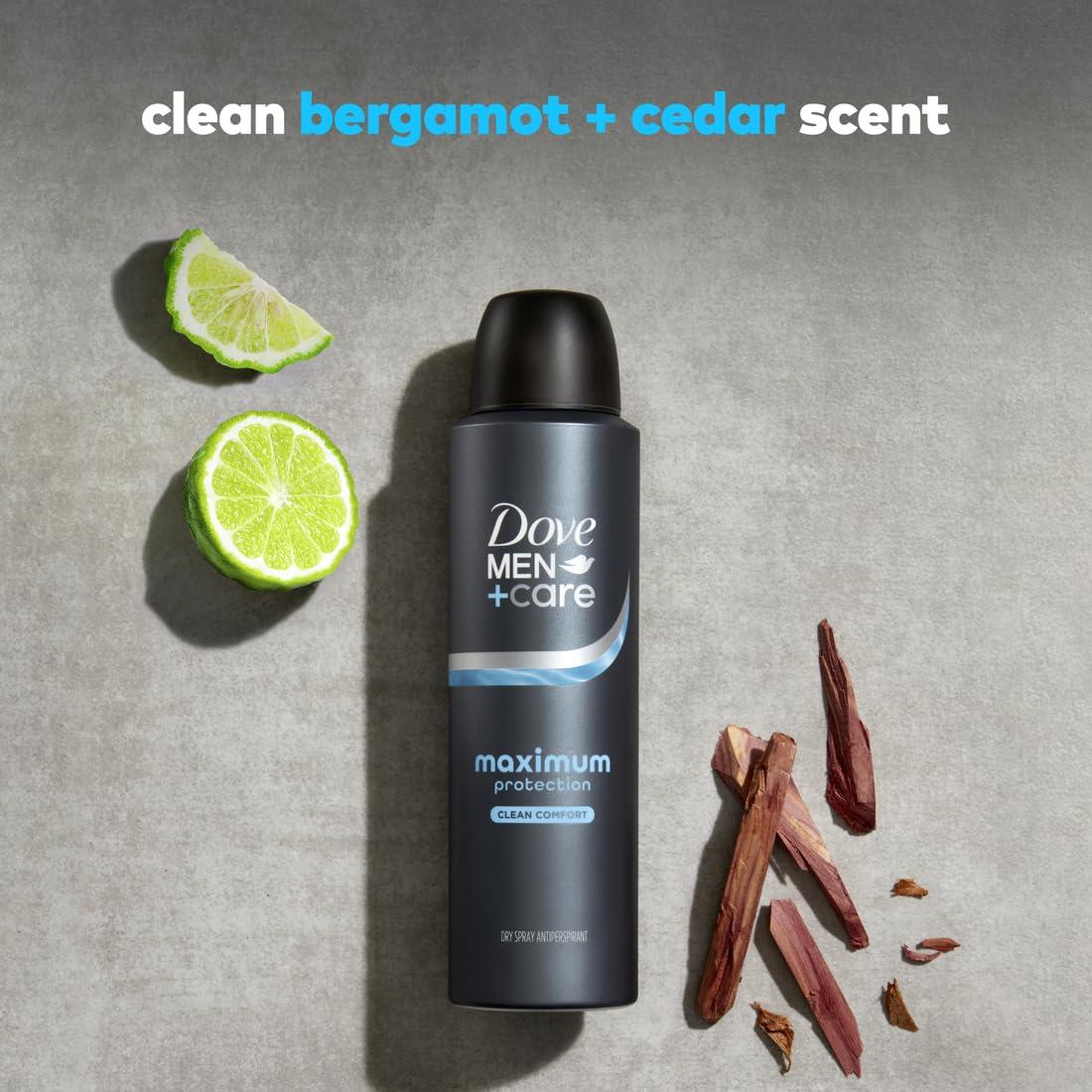 imageDOVE MEN CARE AntiPerspirant Spray Clean Comfort Maximum Sweat Protection 96Hour Comfort 38 oz