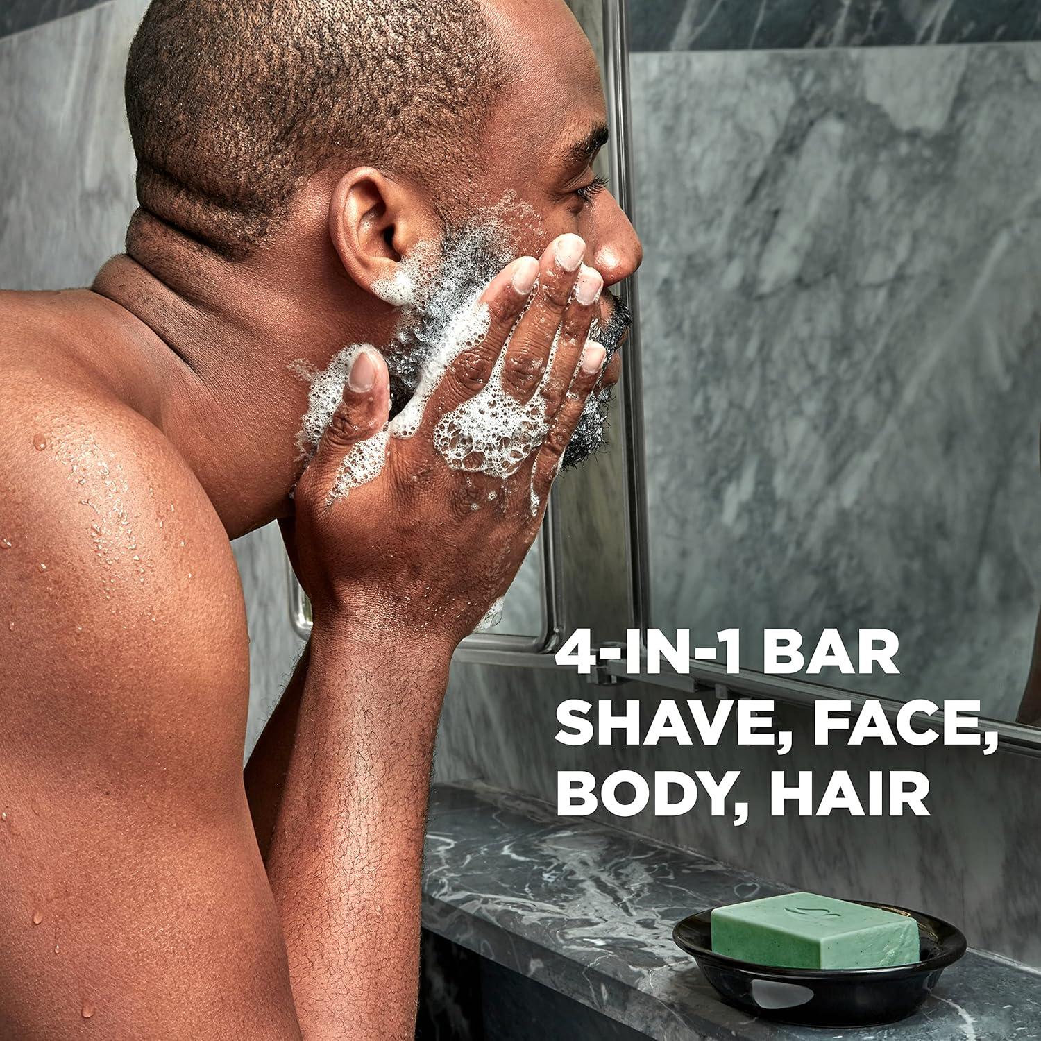 imageDOVE MEN CARE PlantPowered Natural Essential Oil Bar Soap Reinvigorating Lime Avocado Oil to Clean and Hydrate Mens Skin 4in1 Bar Soap for Mens Body Hair Face and Shave 5 oz 4 CountLime Avocado Oil