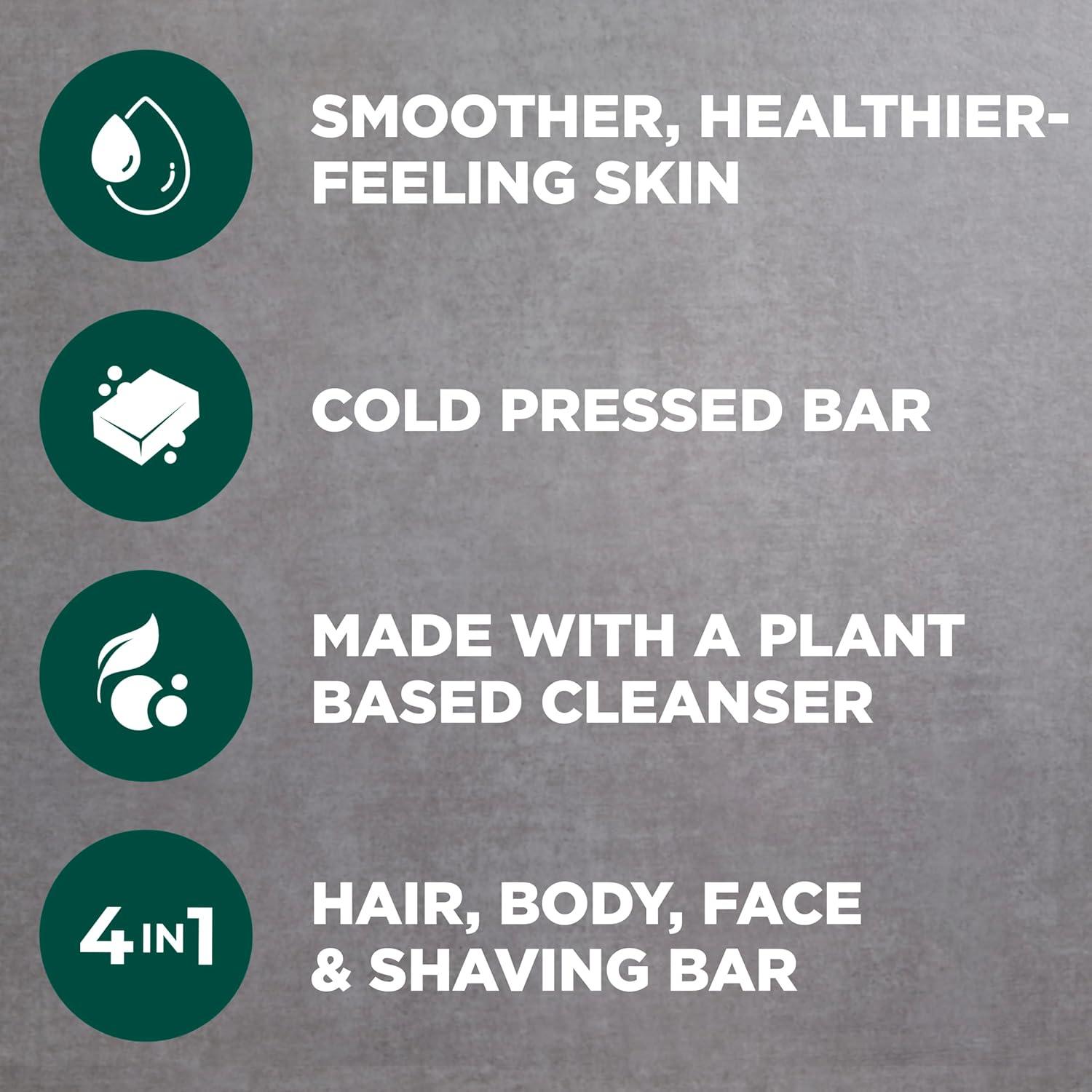 imageDOVE MEN CARE PlantPowered Natural Essential Oil Bar Soap Reinvigorating Lime Avocado Oil to Clean and Hydrate Mens Skin 4in1 Bar Soap for Mens Body Hair Face and Shave 5 oz 4 CountEucalyptus Cedar Oil