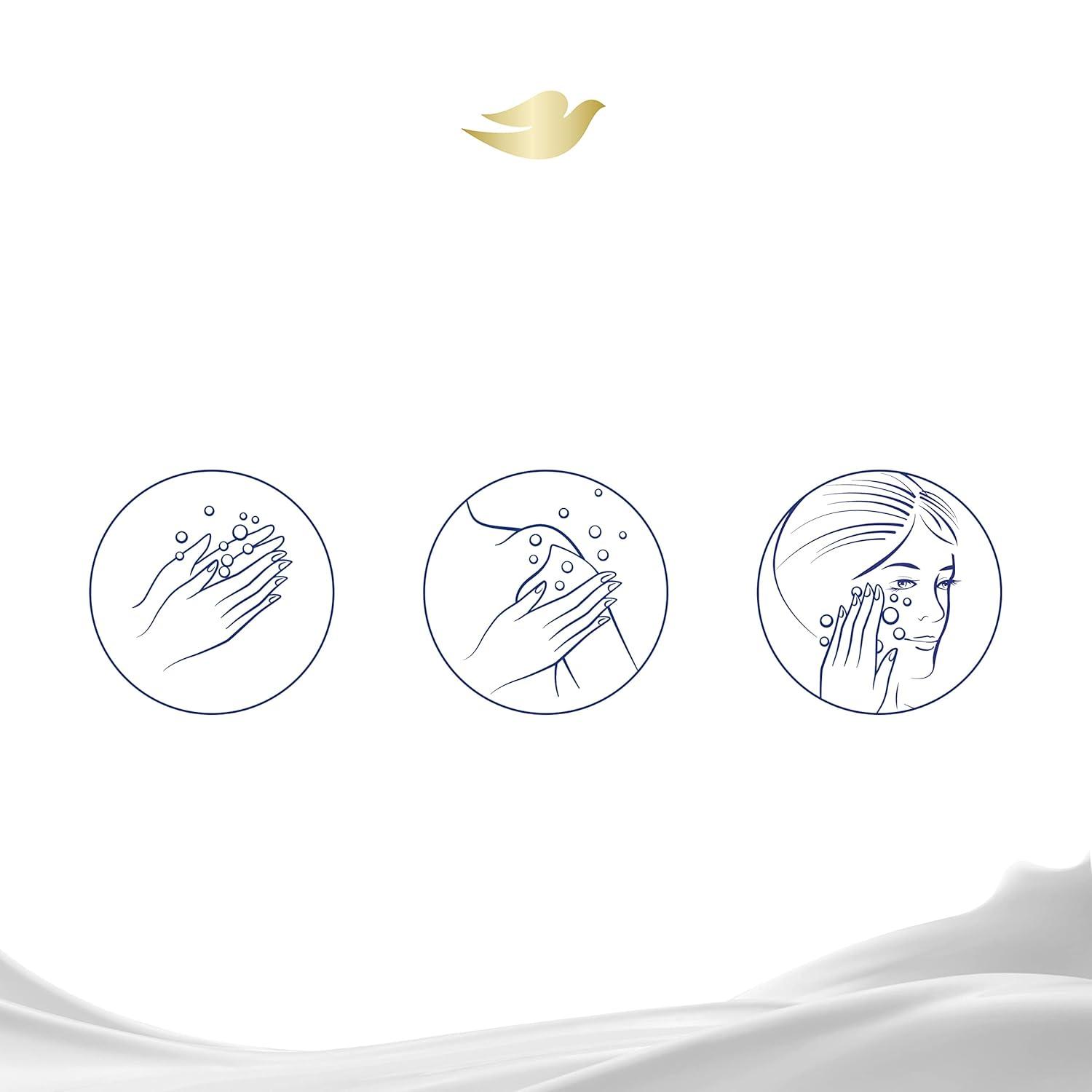 imageDove Beauty Bar Gentle Exfoliating With Mild Cleanser 6 Bars More Moisturizing Than Bar Soap For Softer And Smoother Skin 375 ozFragranced