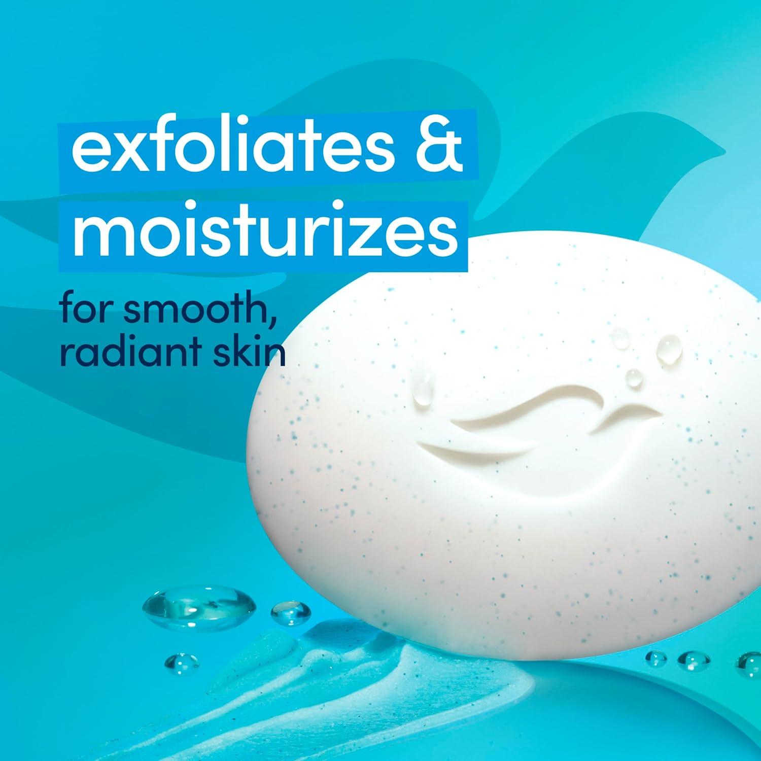 imageDove Beauty Bar Gentle Exfoliating With Mild Cleanser 6 Bars More Moisturizing Than Bar Soap For Softer And Smoother Skin 375 ozFragranced