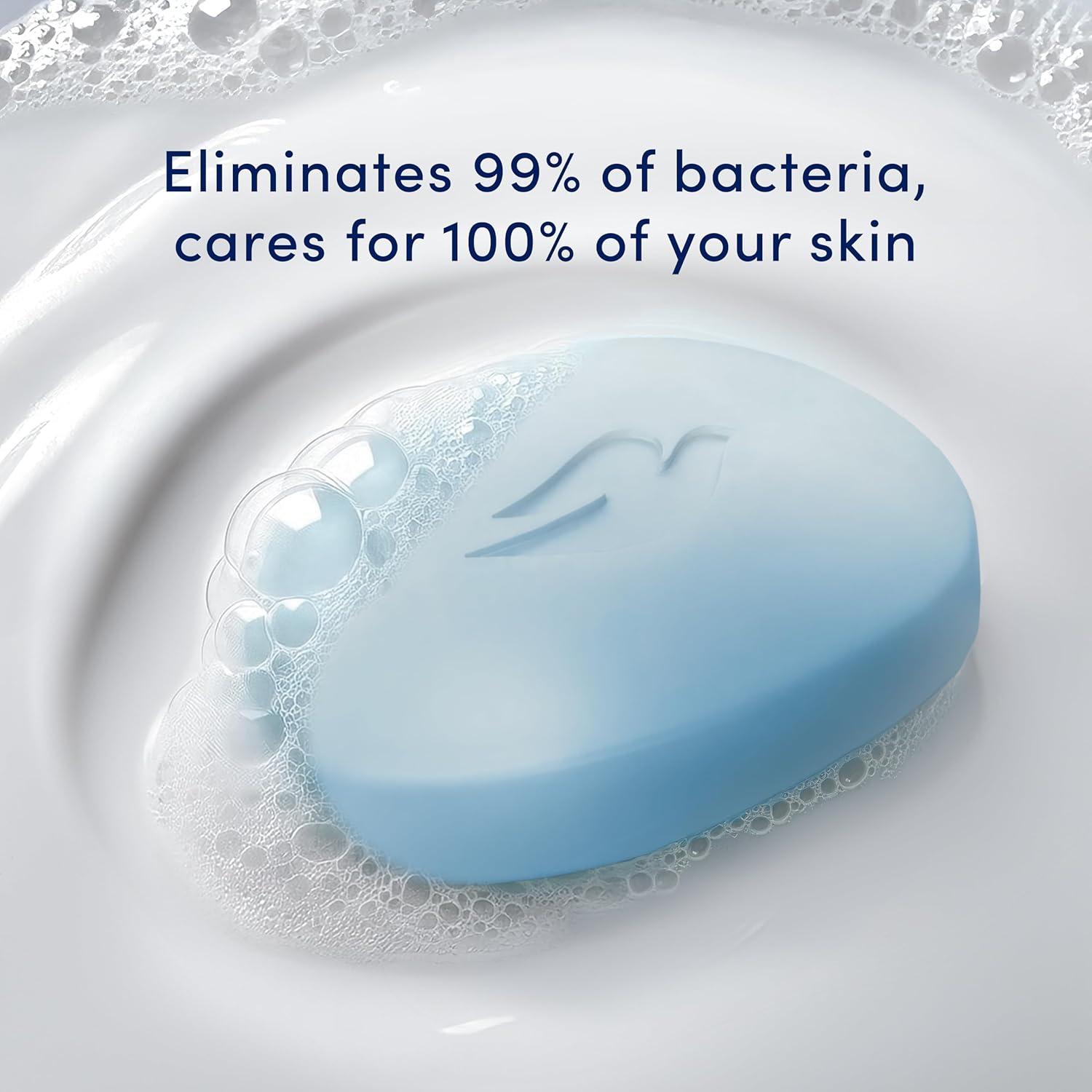 imageDove Beauty Bar Soap Antibacterial Care 6 Count For Clean Moisturized Skin Removes Bacteria 375 ozAntibacterial