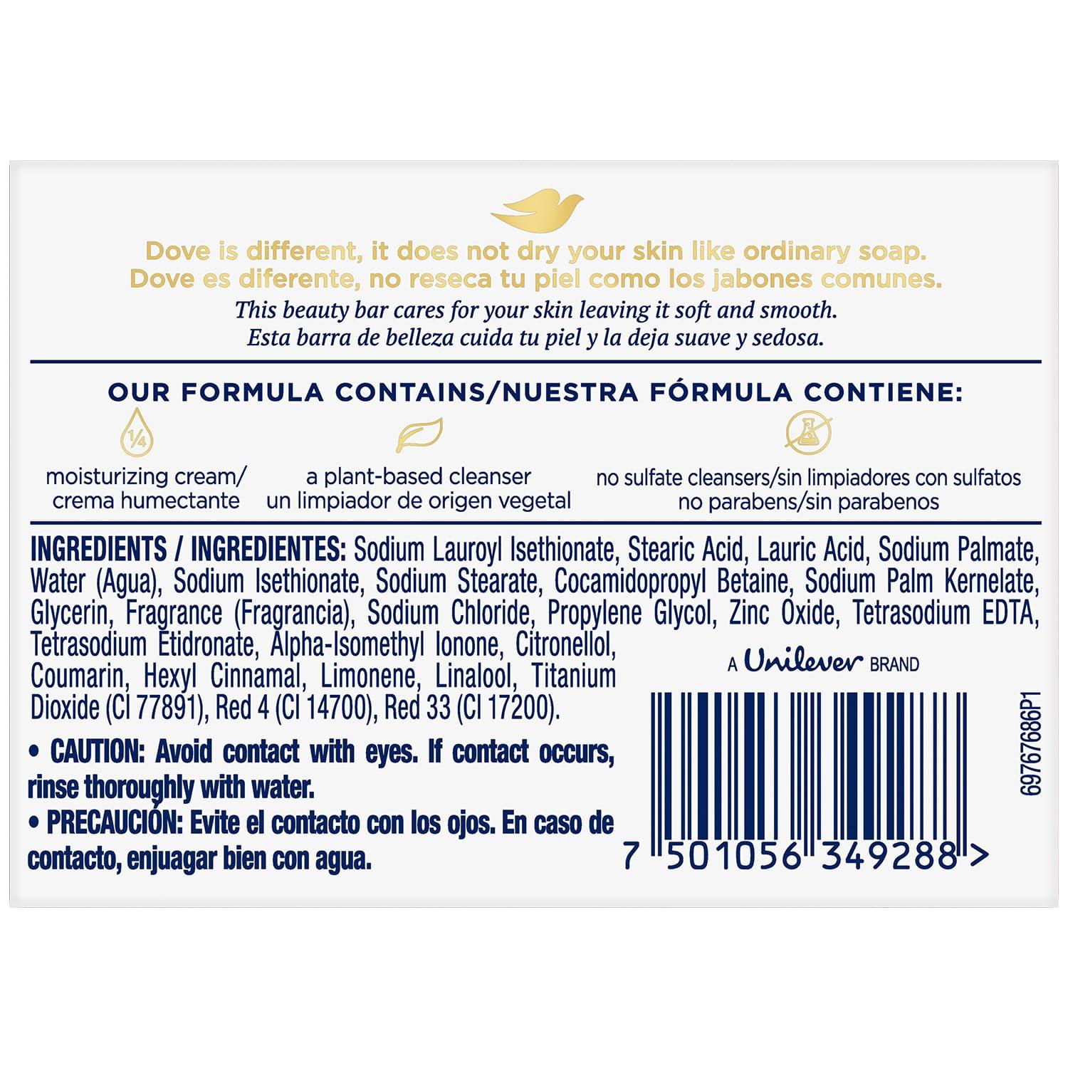 imageDove Beauty Bar Soap Pink Rosa 6 Bars for Soft Smooth Skin Cleans amp Moisturizes 375 oz4 Ounce Pack of 4