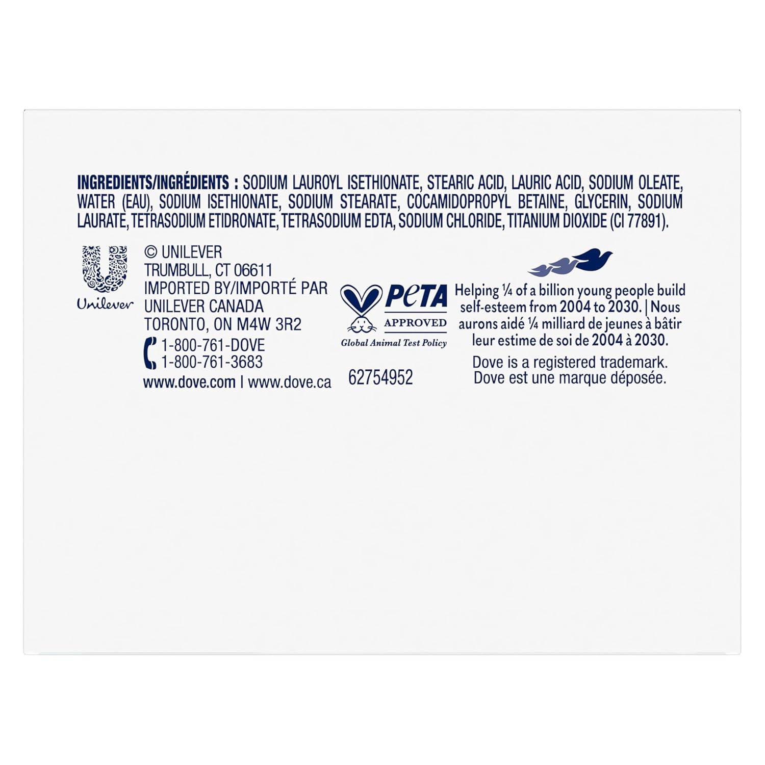 imageDove Beauty Bar Soap Sensitive 8 Bars for Sensitive Skin Fragrance Free and Hypoallergenic 375 ozUnscented