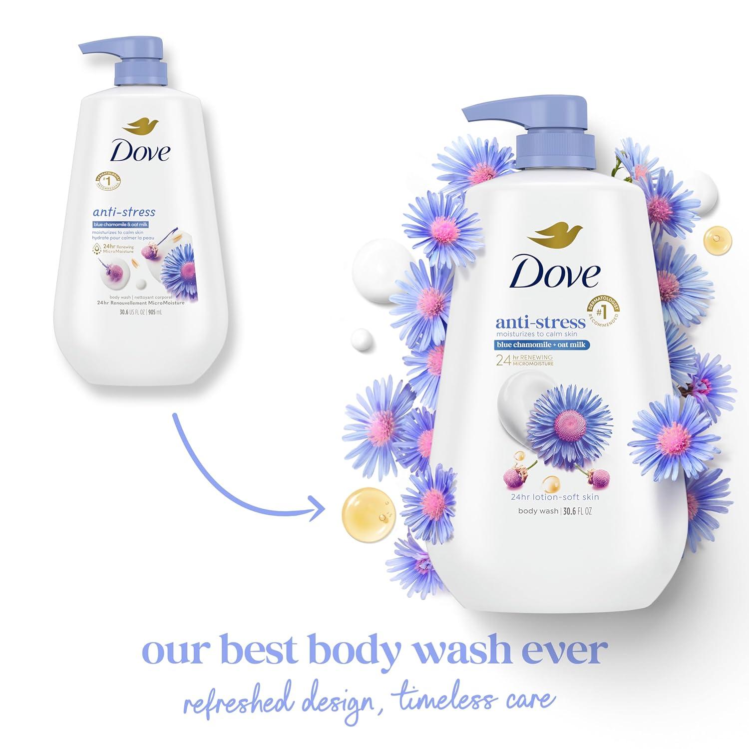 imageDove Body Wash Unwind Blueberry amp Moon Milk For 24hr LotionSoft Skin Moisturizing Skin Cleanser with No Sulfates No Parabens 306 ozChamomile