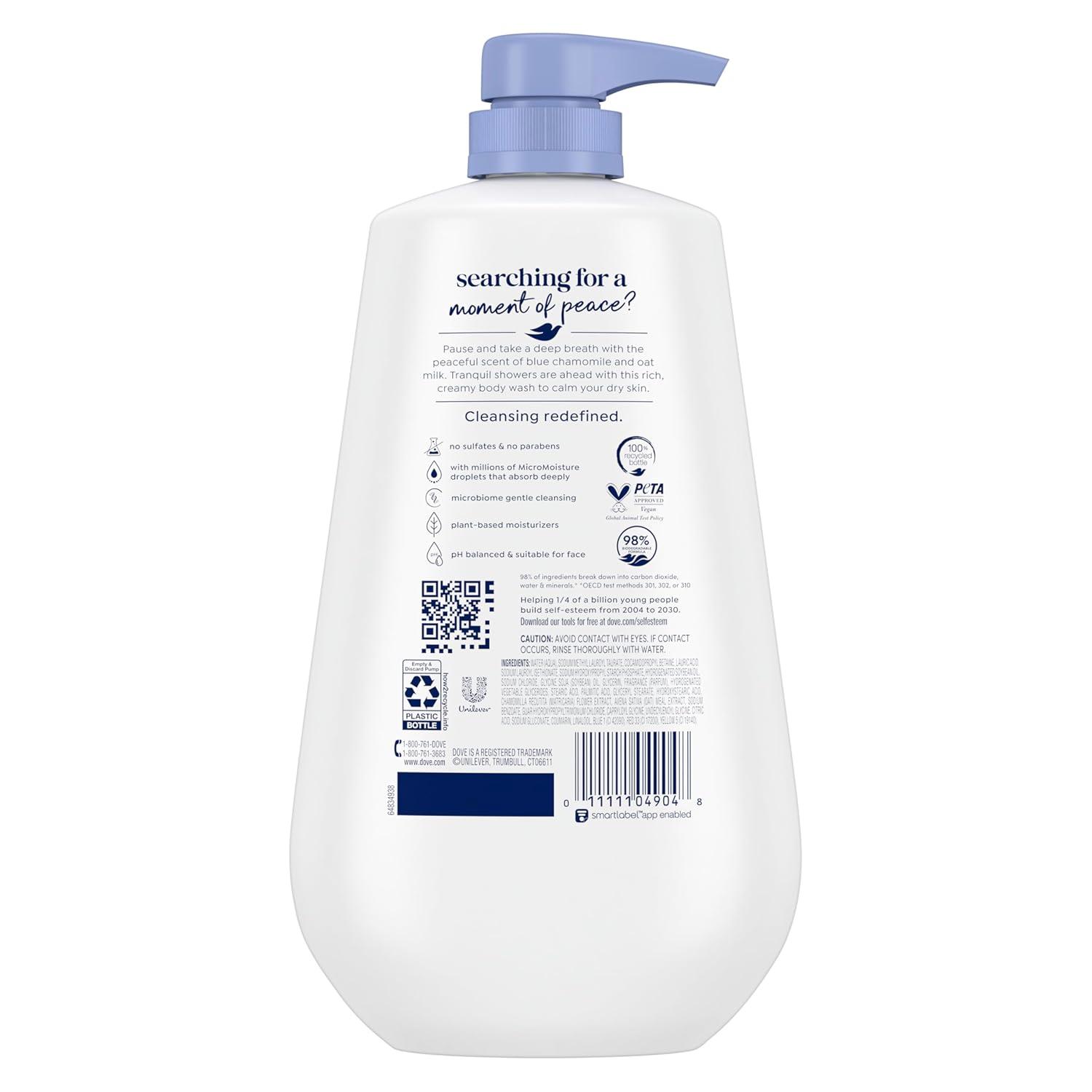 imageDove Body Wash Unwind Blueberry amp Moon Milk For 24hr LotionSoft Skin Moisturizing Skin Cleanser with No Sulfates No Parabens 306 ozChamomile