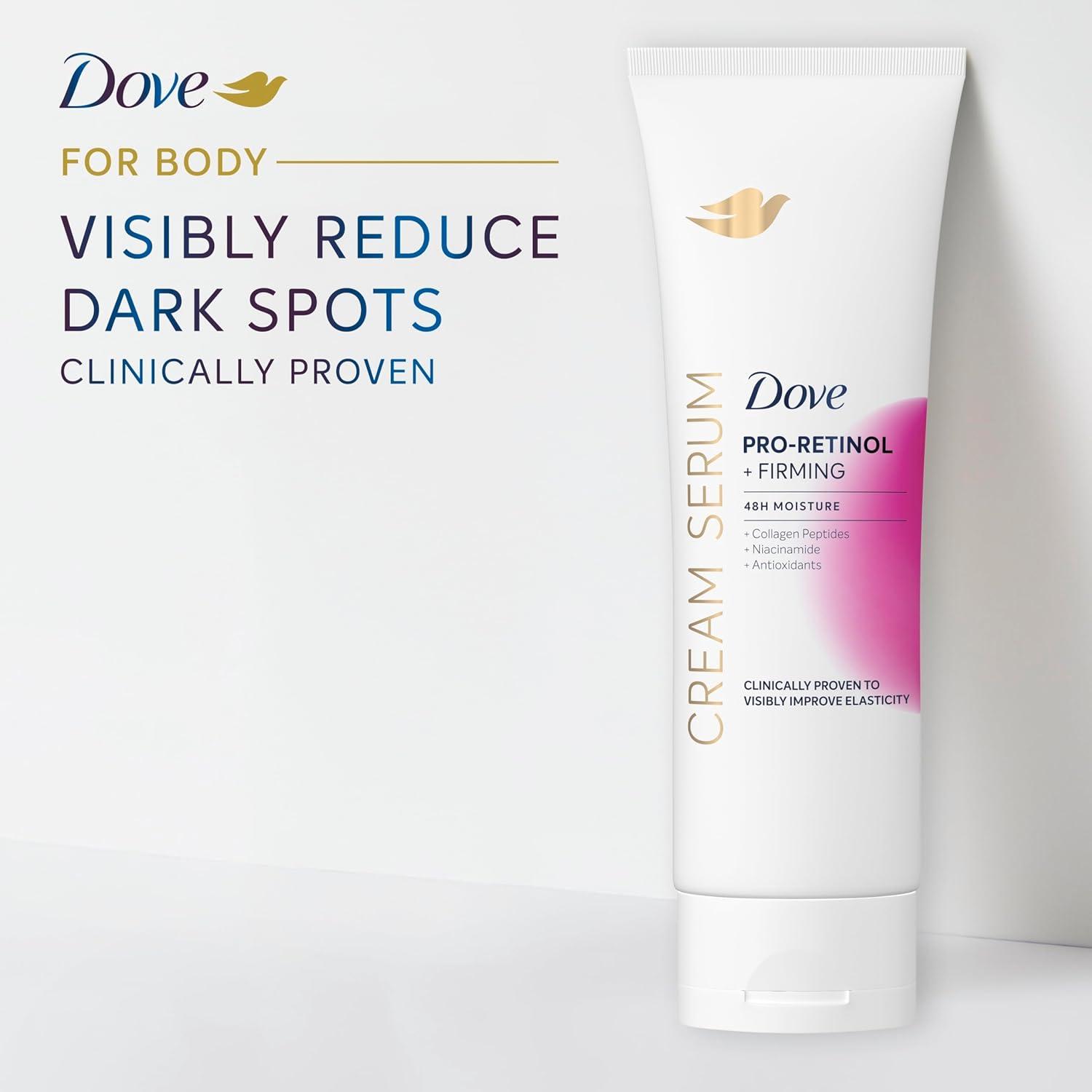 imageDove Cream Serum ProRetinol Firming for Elasticity and Firmness with Collagen Peptides Niacinamide and Antioxidants Lotion 8 oz