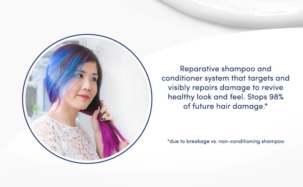 imageDove Nutritive Solutions Strengthening Shampoo and Conditioner with Pump Intensive Repair 2 Count for Damaged Hair Dry Hair Shampoo and Deep Conditioner Formulas with Keratin Actives 31 oz
