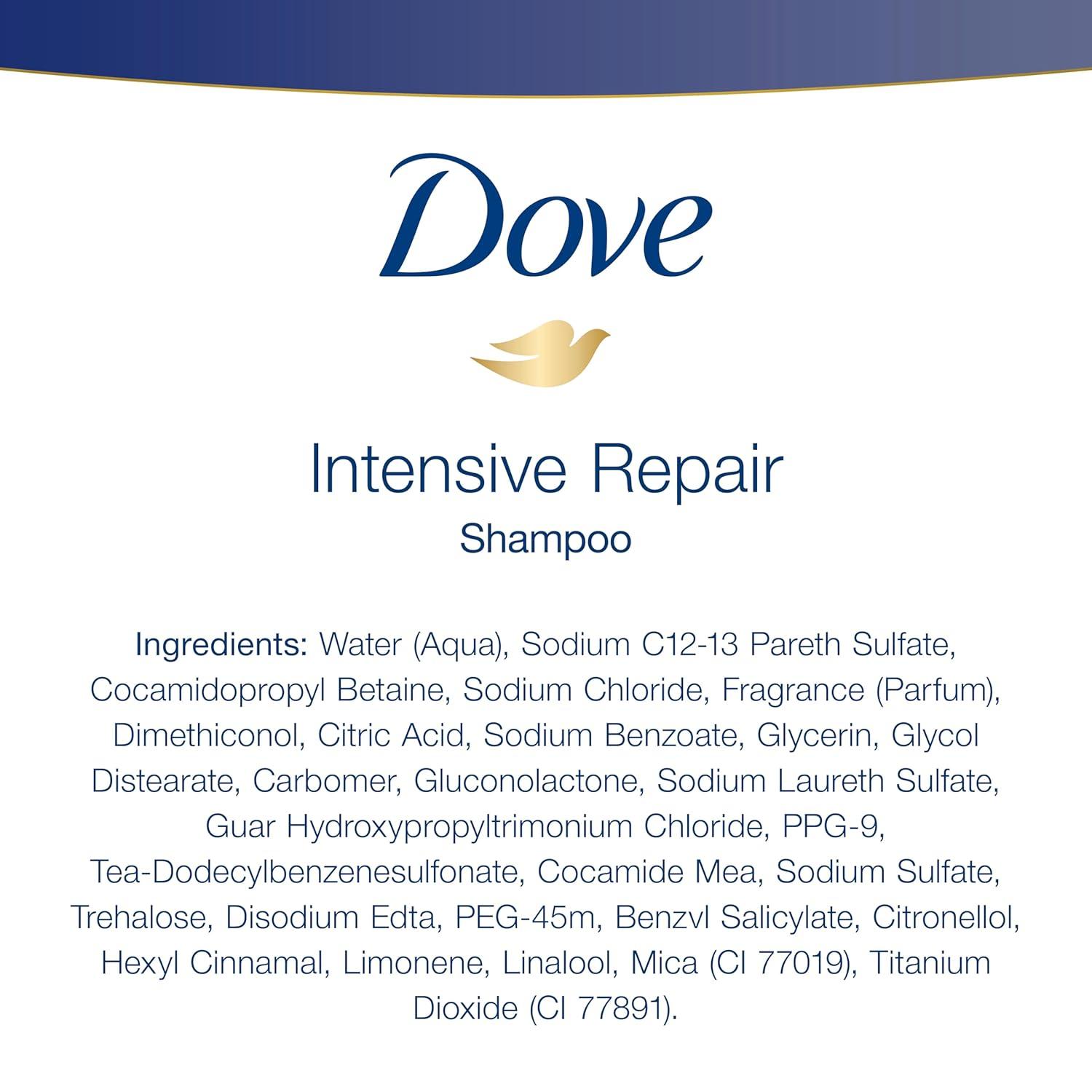 imageDove Nutritive Solutions Strengthening Shampoo and Conditioner with Pump Intensive Repair 2 Count for Damaged Hair Dry Hair Shampoo and Deep Conditioner Formulas with Keratin Actives 31 oz