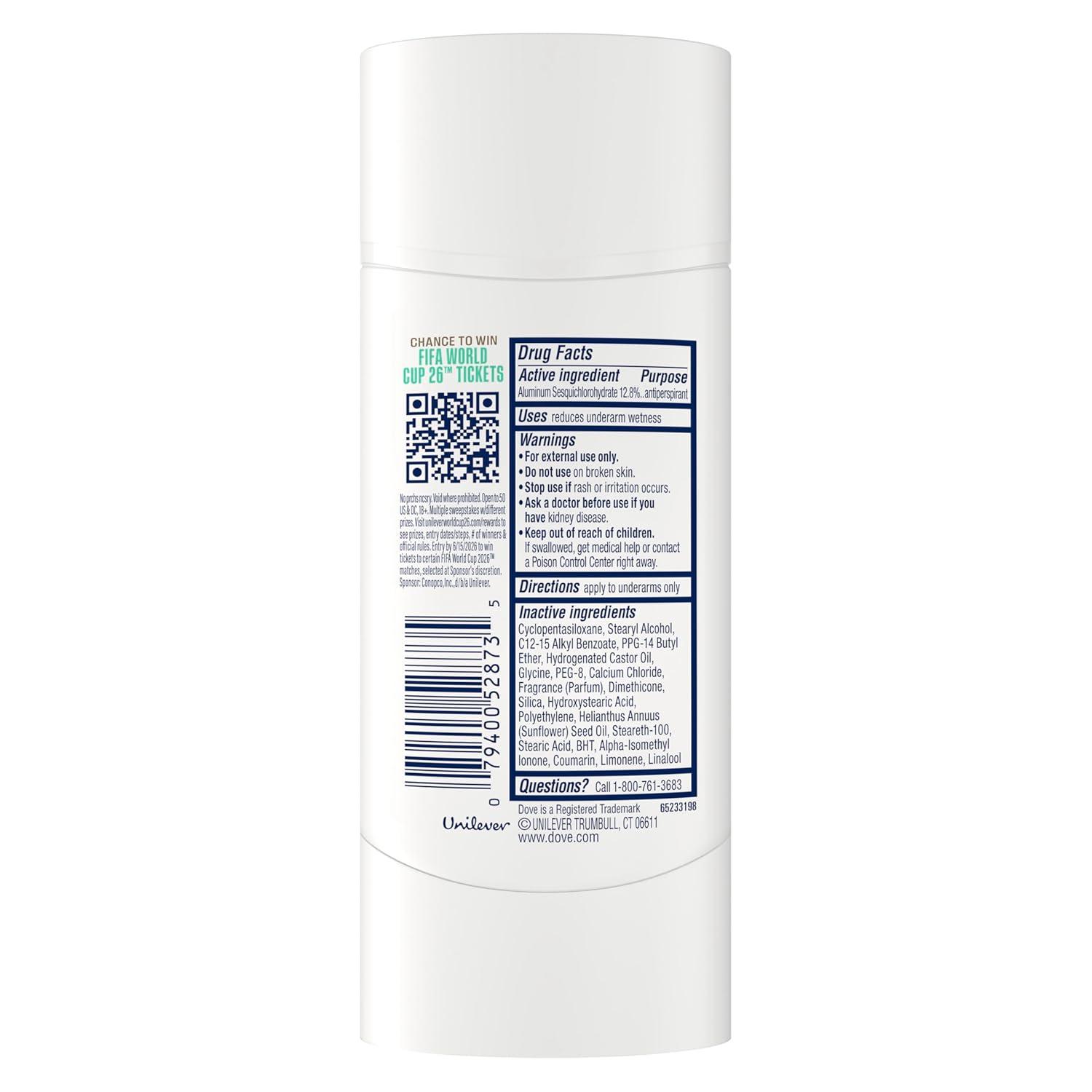 imageDove Palo Santo amp Sage Antiperspirant Stick 72H Sweat amp Odor Protection ProCeramide Technology AlcoholFree FIFA Limited Edition Design 26 oz