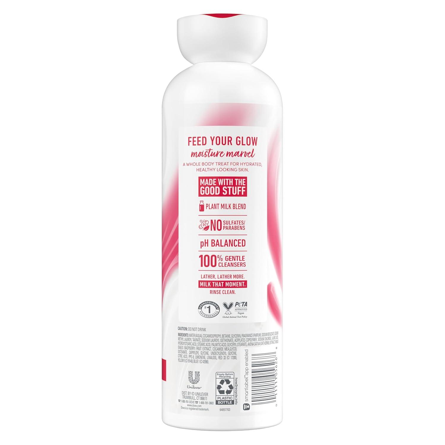 imageDove Plant Milk Cleansing Body Wash Oat Milk amp Berry Brulee for Moisturized Skin Gentle Cleanser No Sulfate or Parabens pH balanced 175 fl oz175 Fl Oz Pack of 4
