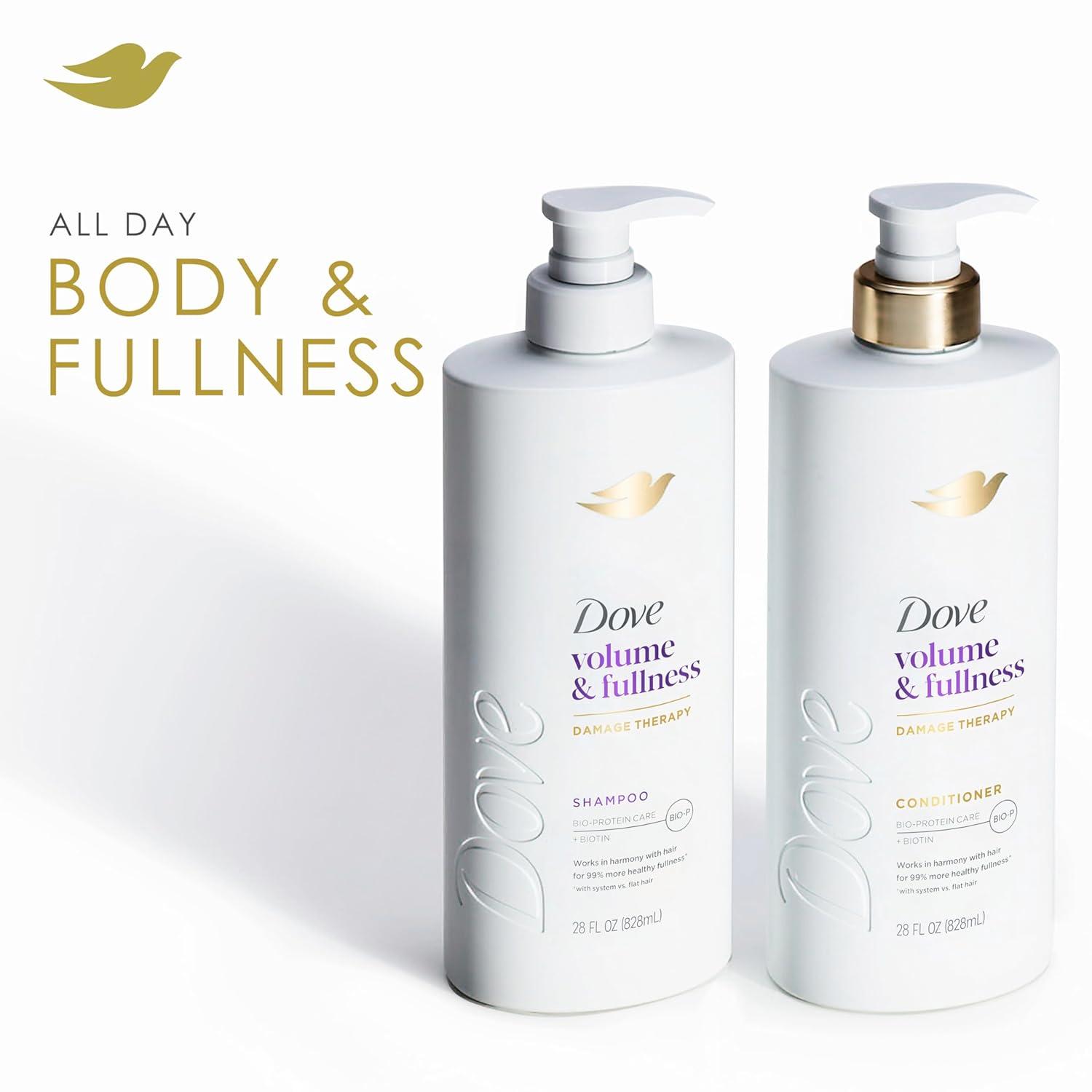 imageDove Shampoo Volume amp Fullness for Fine Thin Hair with BioProtein Care Technology and Biotin 28 Fl Oz28 Fl Oz Pack of 4