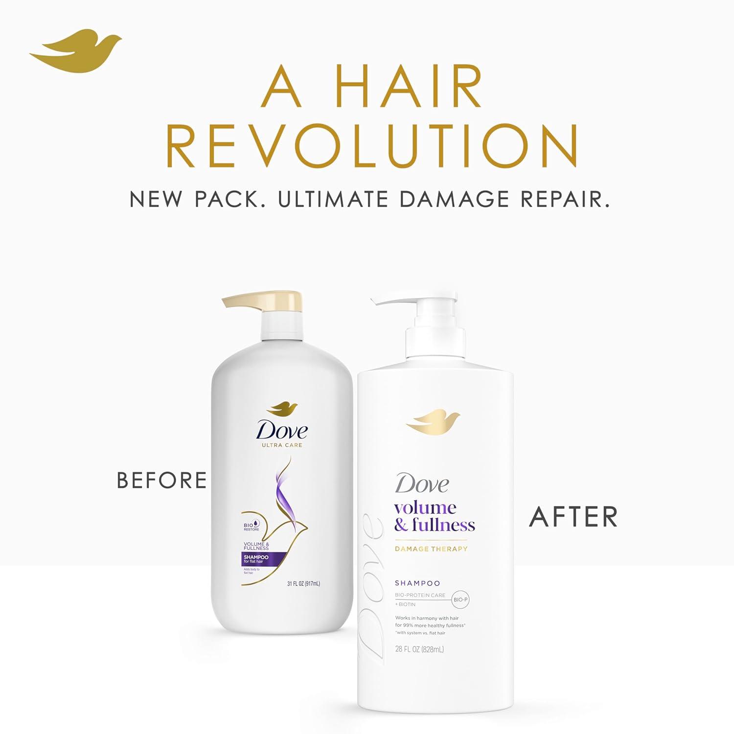imageDove Shampoo Volume amp Fullness for Fine Thin Hair with BioProtein Care Technology and Biotin 28 Fl Oz28 Fl Oz Pack of 4