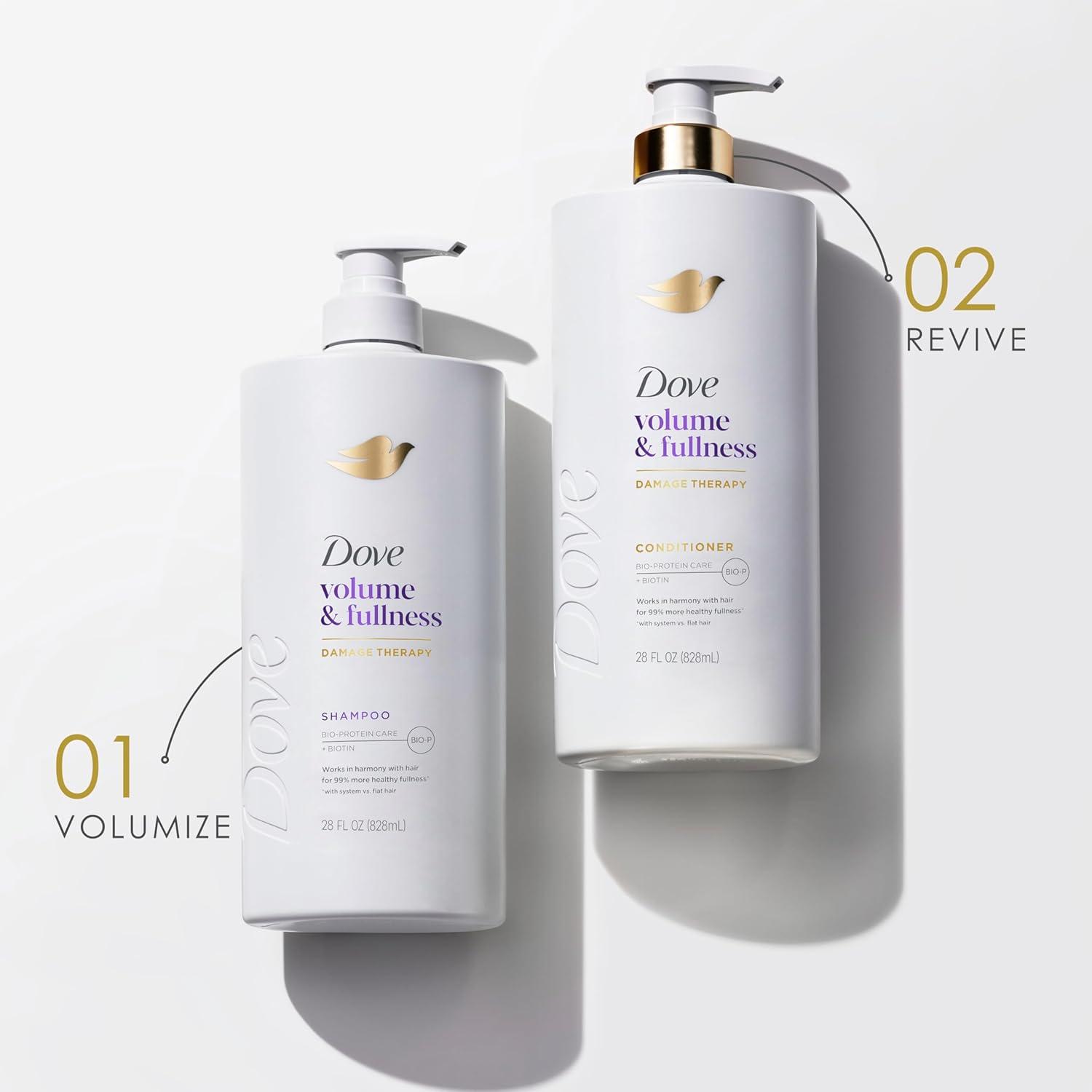 imageDove Shampoo Volume amp Fullness for Fine Thin Hair with BioProtein Care Technology and Biotin 28 Fl Oz28 Fl Oz Pack of 4