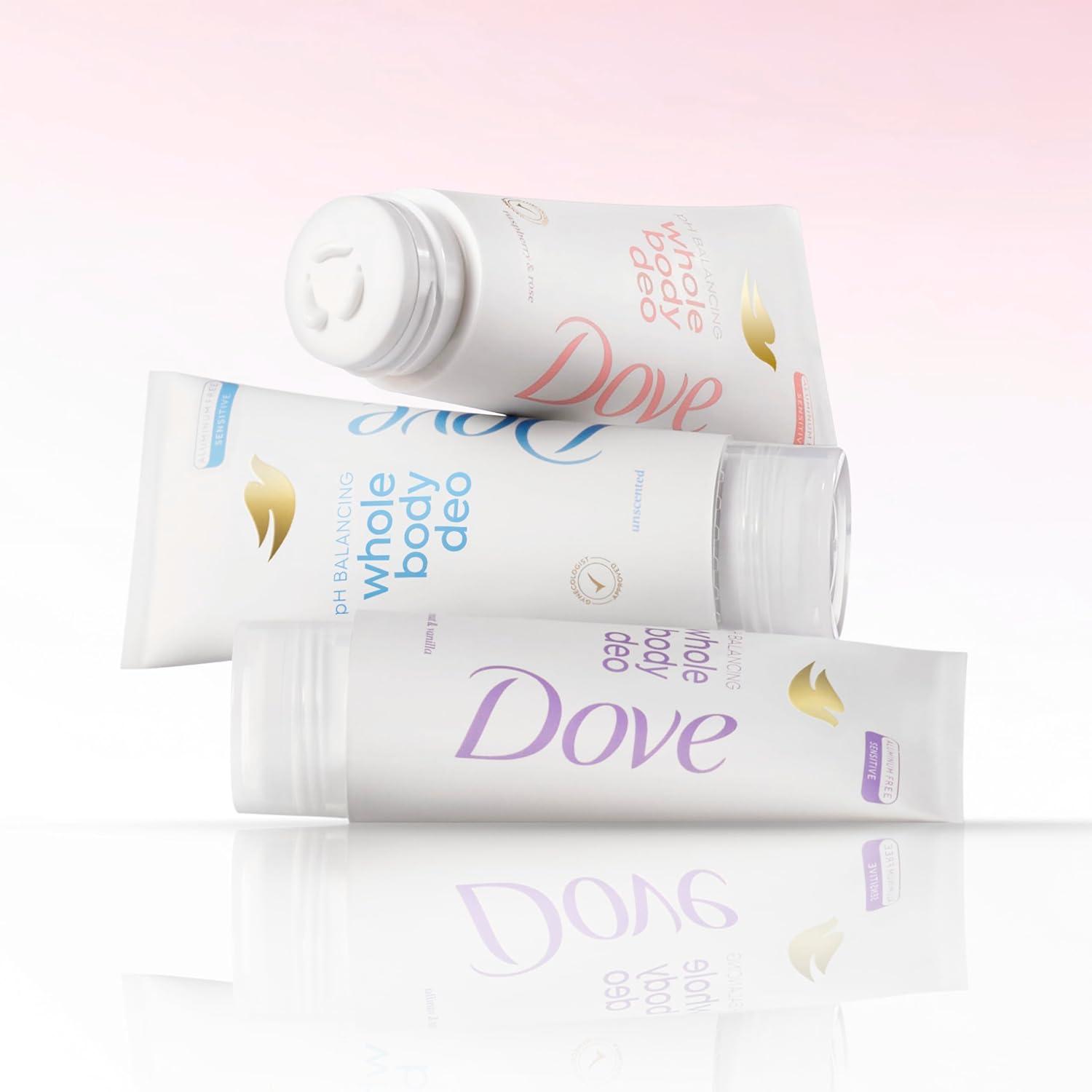 imageDove Whole Body Deodorant Aluminum Free pH Balancing Cream Raspberry amp Rose for 72h Odor Control 25 Oz25 Ounce Pack of 1