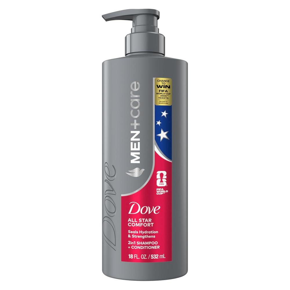 imageDOVE MEN CARE Hair Care 1 count All Star Comfort to Seal Hydration amp Strengthen Hair with a Chance to Win FIFA WORLD CUP 2026 Tickets 18 Fl oz