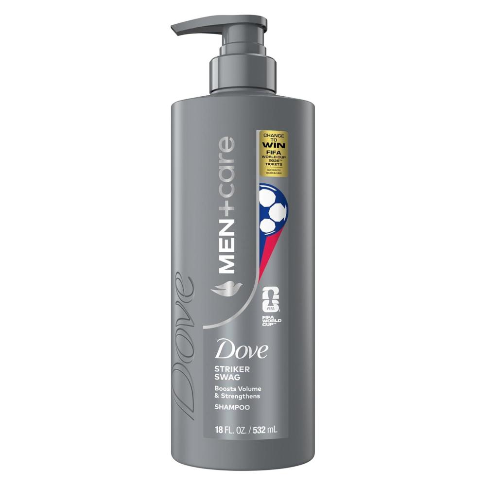 imageDOVE MEN CARE Hair Care 1 count Striker Swag to Boost Volume amp Strengthen Hair with a Chance to Win FIFA WORLD CUP 2026 Tickets 18 Fl oz