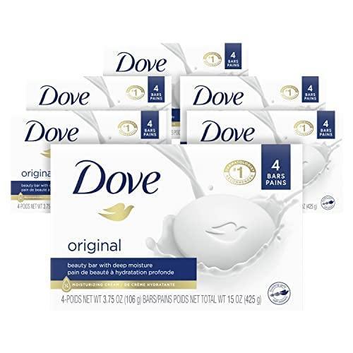 imageDove Beauty Bar Soap Pink Rosa 6 Bars for Soft Smooth Skin Cleans amp Moisturizes 375 oz375 Ounce Pack of 24