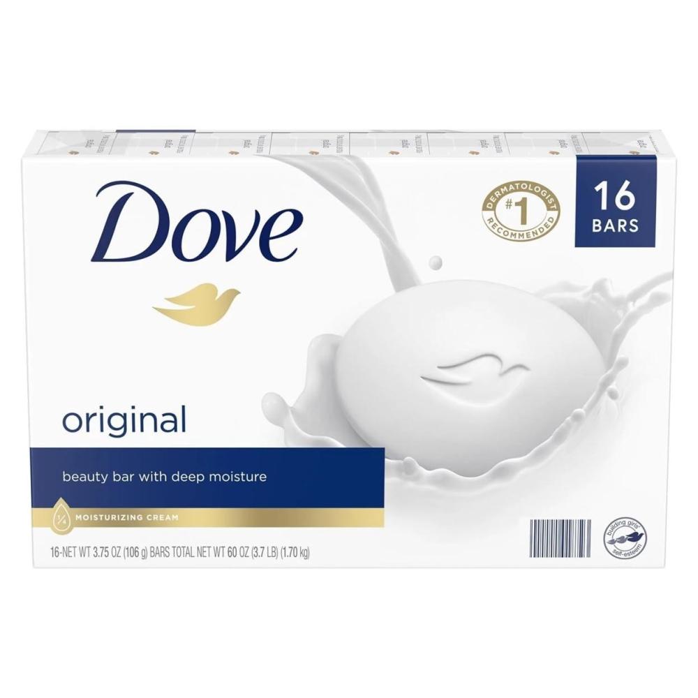 imageDove Beauty Bar Soap Pink Rosa 6 Bars for Soft Smooth Skin Cleans amp Moisturizes 375 oz4 Ounce Pack of 16