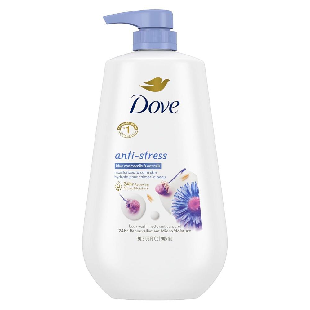 imageDove Body Wash Unwind Blueberry amp Moon Milk For 24hr LotionSoft Skin Moisturizing Skin Cleanser with No Sulfates No Parabens 306 ozChamomile