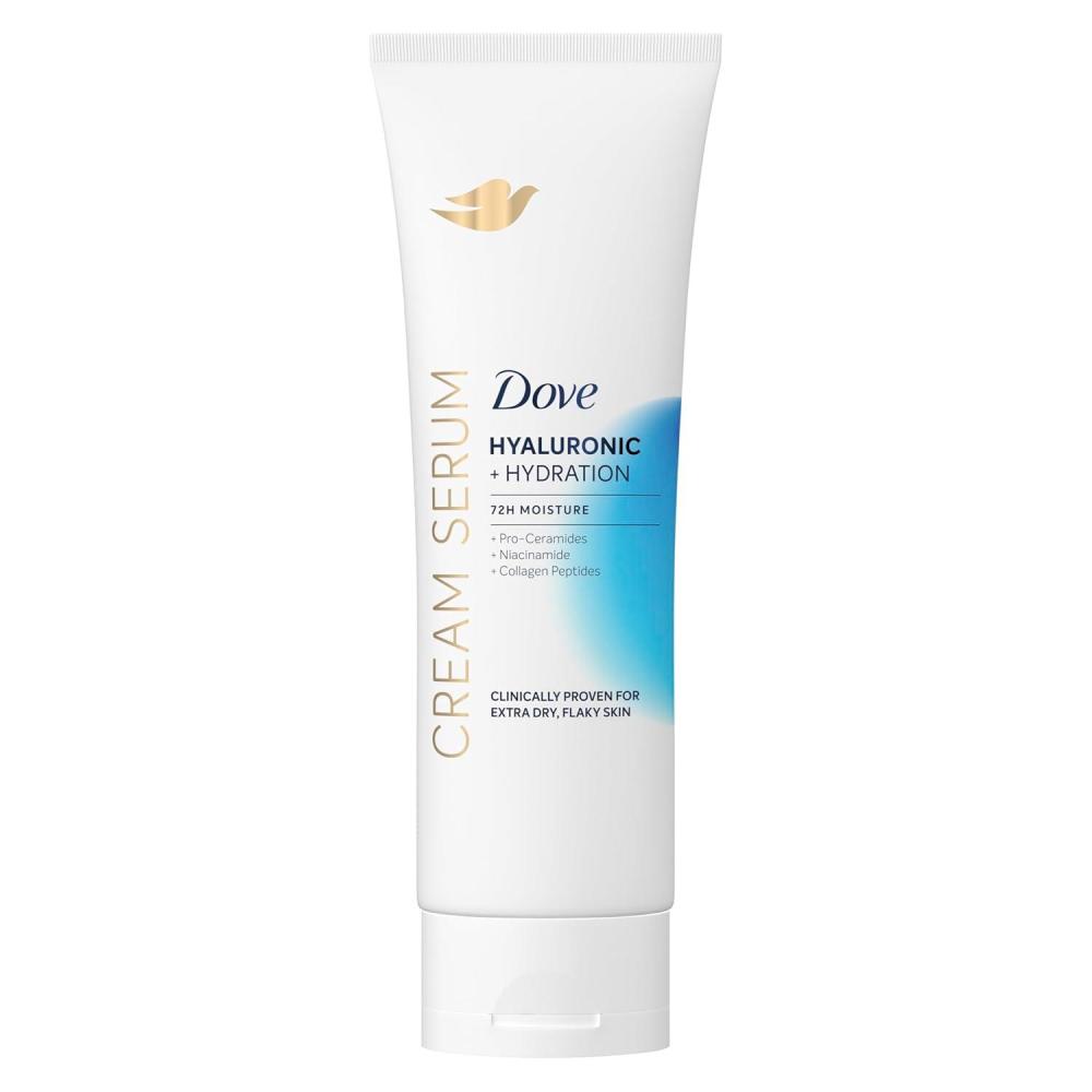 imageDove Cream Serum Hyaluronic Hydration for Extra Dry Flaky Skin with ProCeramides Niacinamide and Collagen Peptides Lotion 8 oz8 Ounce Pack of 1