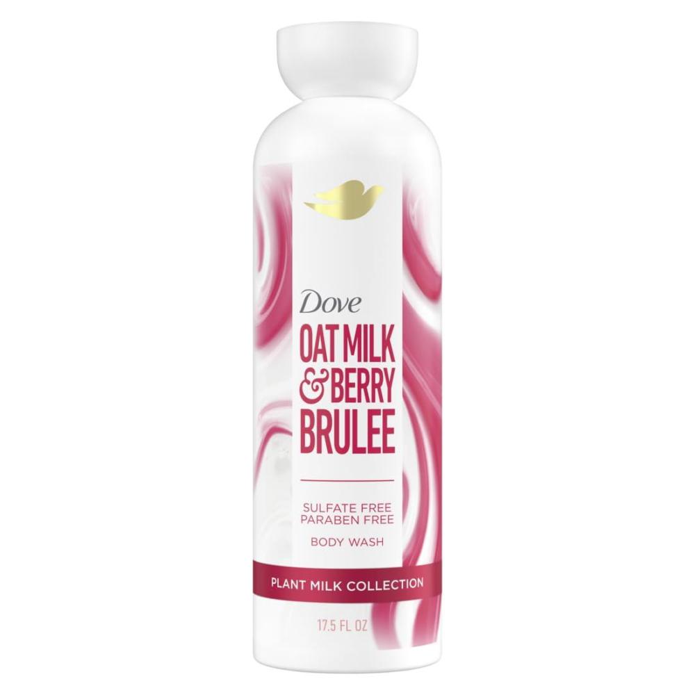 imageDove Plant Milk Cleansing Body Wash Oat Milk amp Berry Brulee for Moisturized Skin Gentle Cleanser No Sulfate or Parabens pH balanced 175 fl oz175 Fl Oz Pack of 1