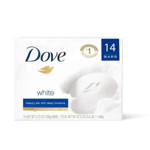 Dove Beauty Bar Soap Pink Rosa, 6 Bars for Soft, Smooth Skin, Cleans & Moisturizes 3.75 oz(3.75 Ounce (Pack of 14))