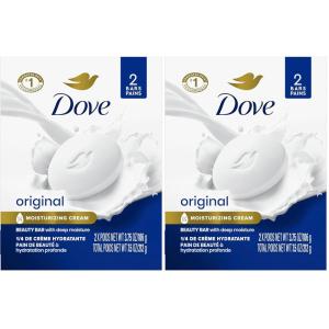 Dove Beauty Bar Soap Pink Rosa, 6 Bars for Soft, Smooth Skin, Cleans & Moisturizes 3.75 oz(3.75 Ounce (Pack of 48))