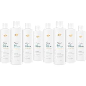 Dove Damage Therapy Shampoo Daily Moisture for Dry Hair with Bio-Protein Care Technology and Hyaluronic Serum 28 Fl Oz(12 Fl Oz (Pack of 8))