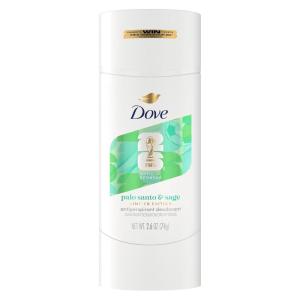 Dove Palo Santo & Sage Antiperspirant Stick – 72H Sweat & Odor Protection, Pro‑Ceramide Technology, Alcohol‑Free, FIFA Limited Edition Design, 2.6 oz