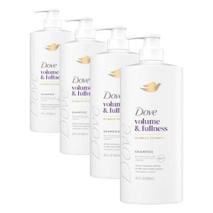 Dove Shampoo Volume & Fullness for Fine, Thin Hair with Bio-Protein Care Technology and Biotin 28 Fl Oz(28 Fl Oz (Pack of 4))