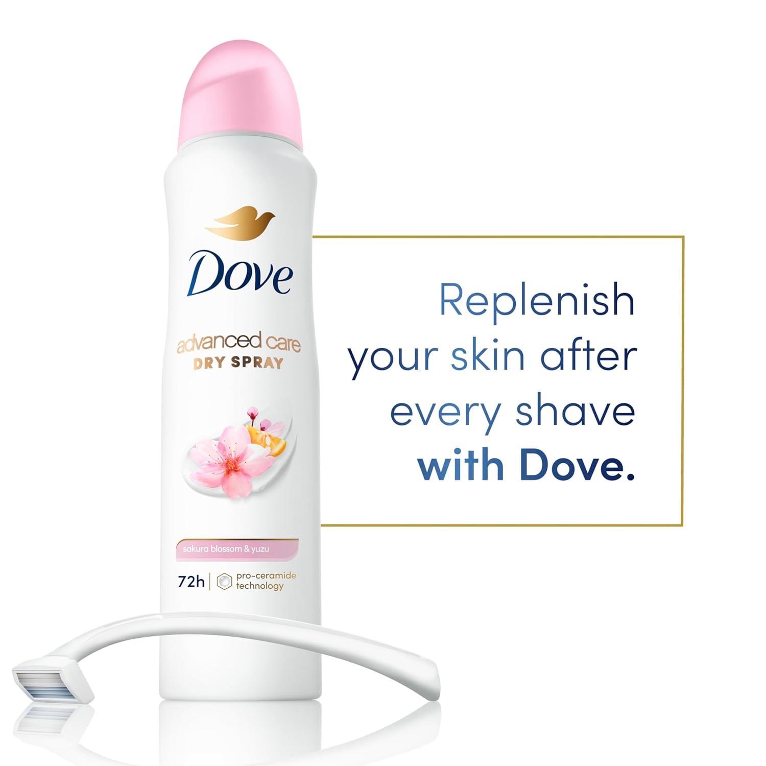 imageDove Advanced Care Antiperspirant Deodorant Spray for Women 3 Pack Sakura Blossom amp Yuzu 72 hour sweat and odor protection 38 oz