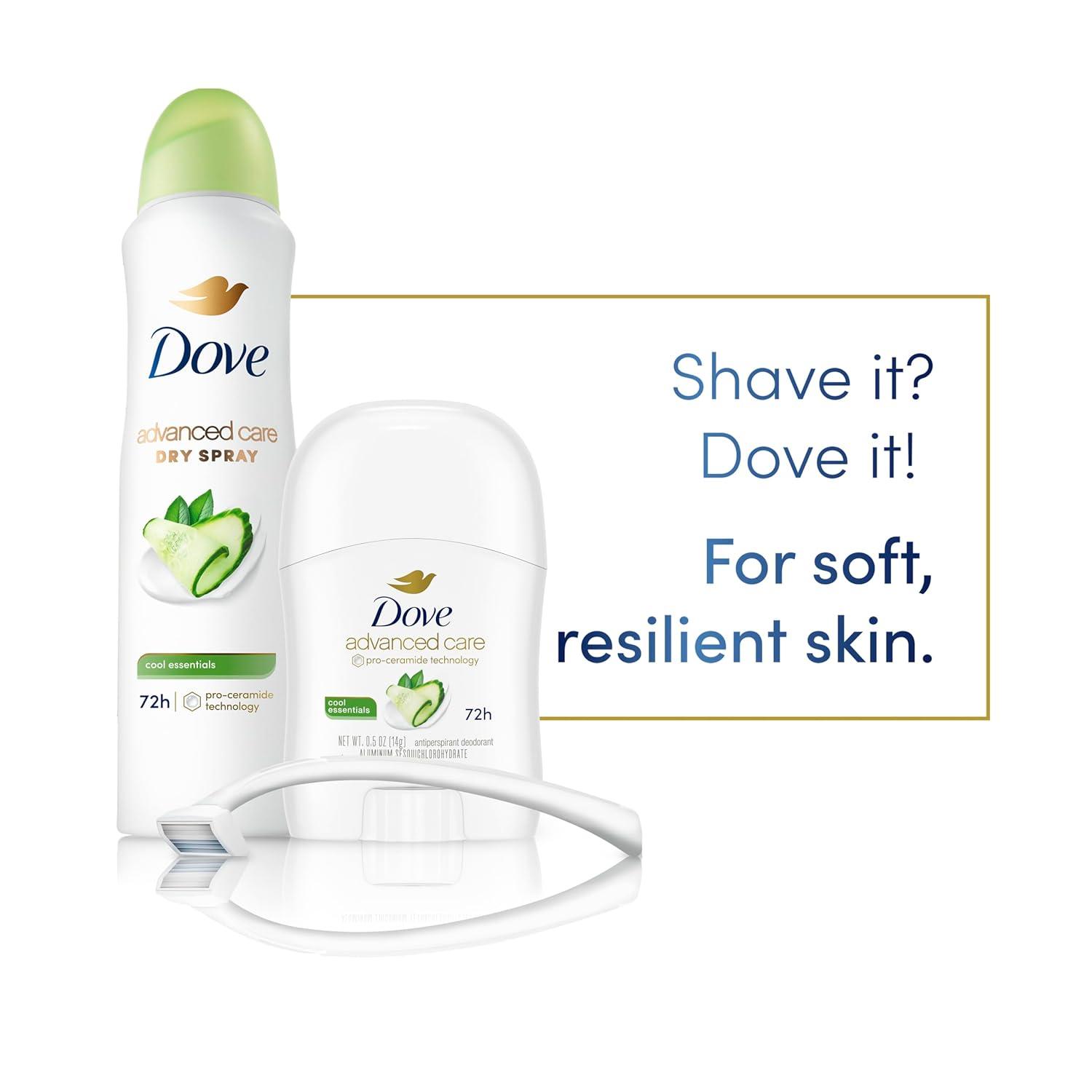 imageDove Advanced Care Antiperspirant Deodorant Stick 36 Ct Cool Essentials for helping your skinbarrier repair after shaving 72h odor control and allday sweatprotection with ProCeramide Technology 05ozCucumber Pear