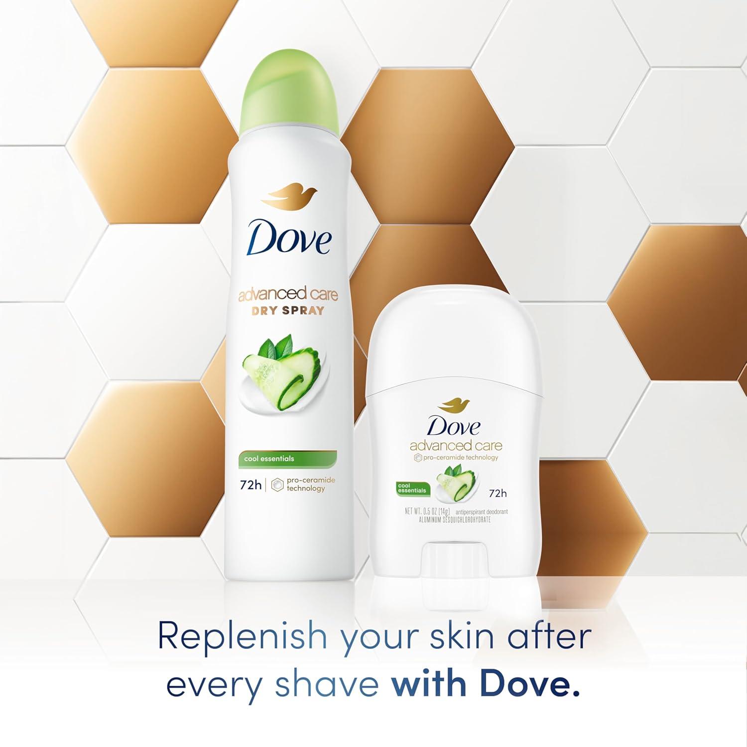 imageDove Advanced Care Antiperspirant Deodorant Stick 36 Ct Cool Essentials for helping your skinbarrier repair after shaving 72h odor control and allday sweatprotection with ProCeramide Technology 05ozCucumber Pear